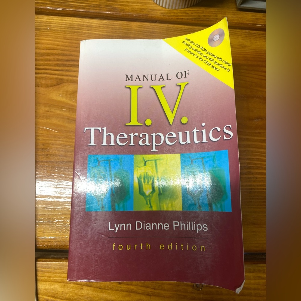 Manual of I.V. Therapeutics by Lynn Dianne Phillips